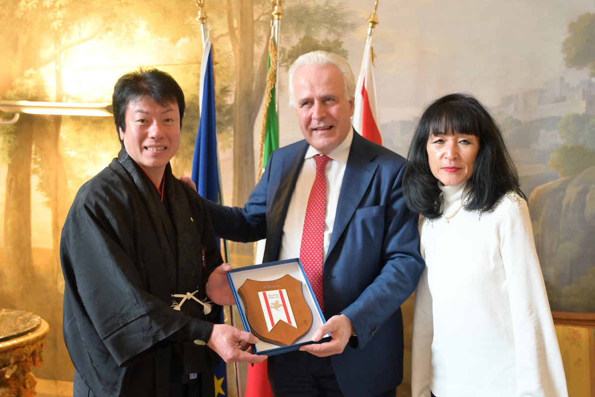 Giani riceve Hiroaki Omote, presidente della Fondazione Neo Japanesq...